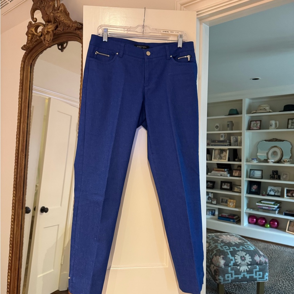 Vibrant Blue Skinny Jeans Etcetera